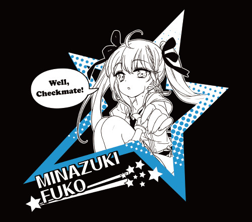 【ストア限定商品】水無月風子オリジナルデザインTシャツ(ブラック)