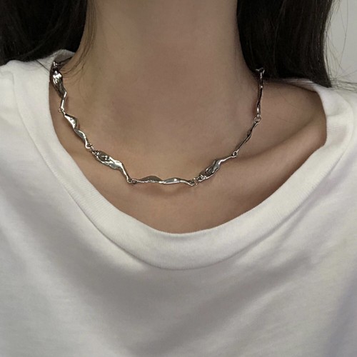 wave drop silver necklace wave drop silver necklace