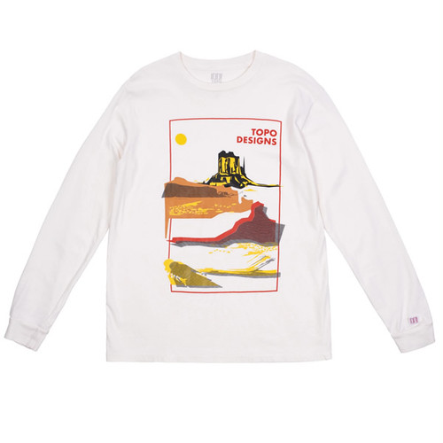 TOPO DESIGN トポデザイン MOAB TEE LONG SLEEVE TOPO DESIGN トポデザイン MOAB TEE LONG SLEEVE