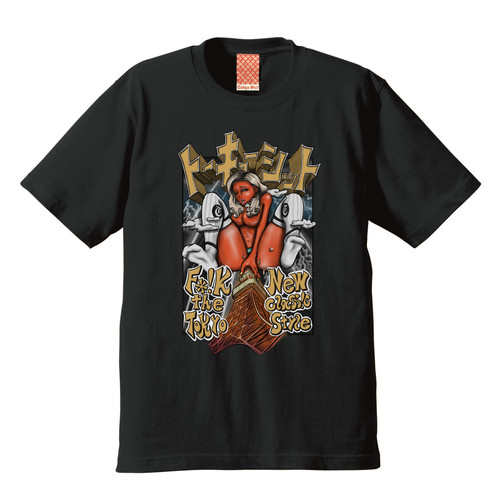 “TOKYO SHIT × JACKIE'S” BLACK ブラック S/S T-SHIRT [Lot.JTST-103]