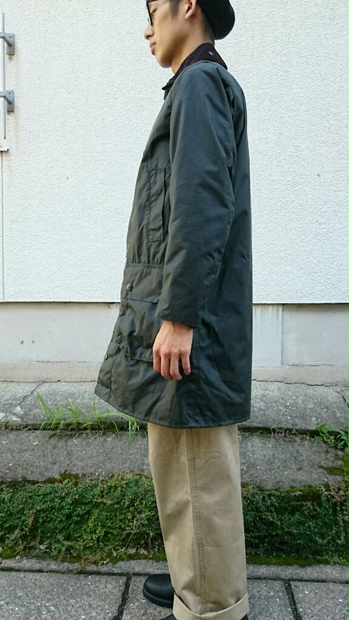 Barbour " BORDER SL " sage green / バブアー ボーダー スリム セージグリーン | LIFE GOES ON