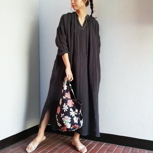Odour(Panama Linen Kaftan Dress) Odour(Panama Linen Kaftan Dress)