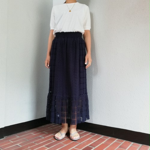 ne Quittez pas(LACE FABRIC LONG SKIRT) ne Quittez pas(LACE FABRIC LONG SKIRT)