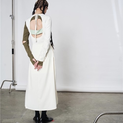 cut sleeve back open circle one piece cut sleeve back open circle one piece
