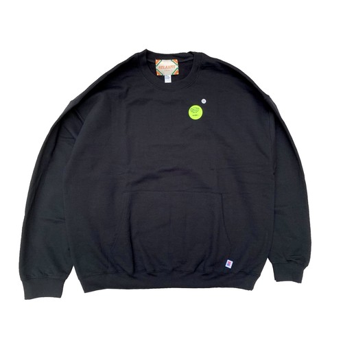 【RELAX FIT】MUFF POCKET CREW SWEAT (BLACK) 【RELAX FIT】MUFF POCKET CREW SWEAT (BLACK)