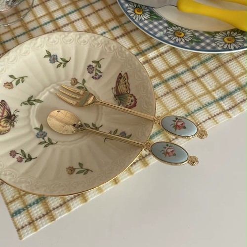 flower spoon/fork flower spoon/fork