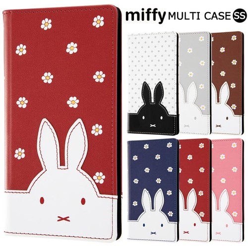 多機種対応 ミッフィー 汎用 手帳型ケース Flex Ssサイズ 小さめ 手帳型 手帳 ケース カバー マルチ マルチケース キャラクター かわいい シンプル うさこちゃん Miffy うさぎ カード収納 Galaxy Aquos Xperia Iphone Arrows 多機種 スマホケース スマホカバー S In 7g434