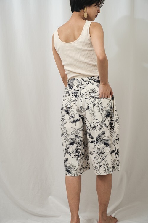 曖昧な半ズボン fuzzy Gurkha short pants Cottons Print Cloth 曖昧な半ズボン fuzzy Gurkha short pants Cottons Print Cloth