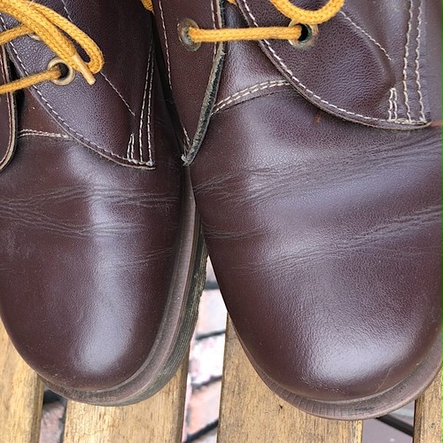 1970s Deadstock Dr.Martens 3 Eyelet Boots Made in England UK8 | familystyle