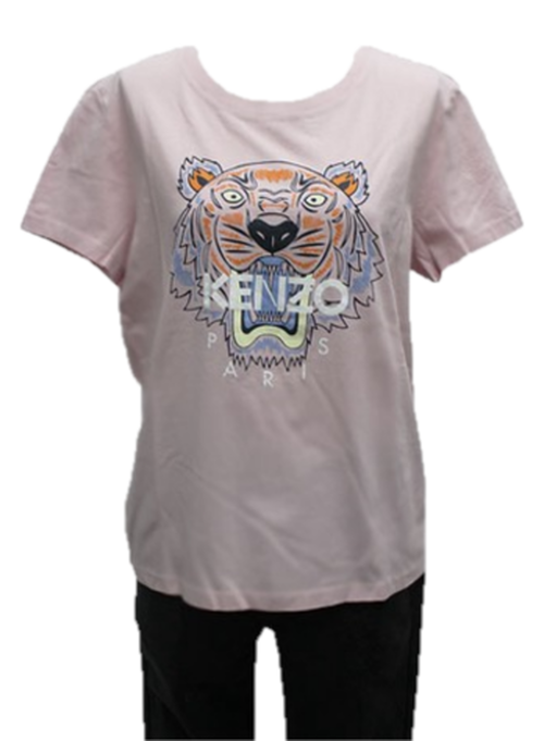 Kenzo レディース トラ柄 T シャツ Riche