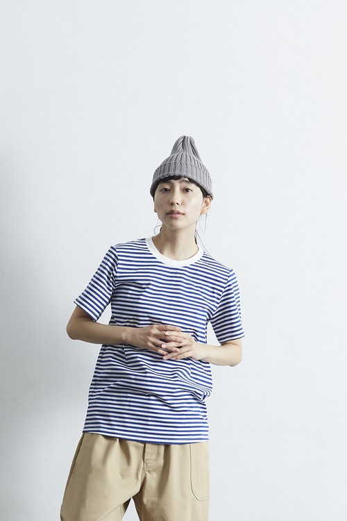 atelier naruse cotton border cut&sewn(半袖) atelier naruse cotton border cut&sewn(半袖)