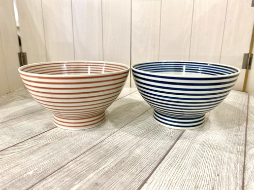 【波佐見焼】【朱駒】【藍駒】【広東丼】【和山窯】くらわんか丼 どんぶり ボーダー 和食器 【波佐見焼】【朱駒】【藍駒】【広東丼】【和山窯】くらわんか丼 どんぶり ボーダー 和食器
