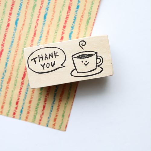コーヒーちゃんのTHANK YOUはんこ コーヒーちゃんのTHANK YOUはんこ