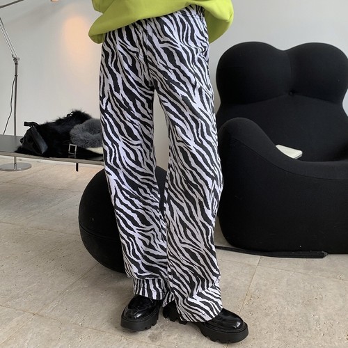 zebra wide pants zebra wide pants