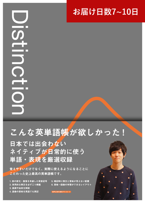 英単語帳 Distinction 1 (7-10日でお届け)