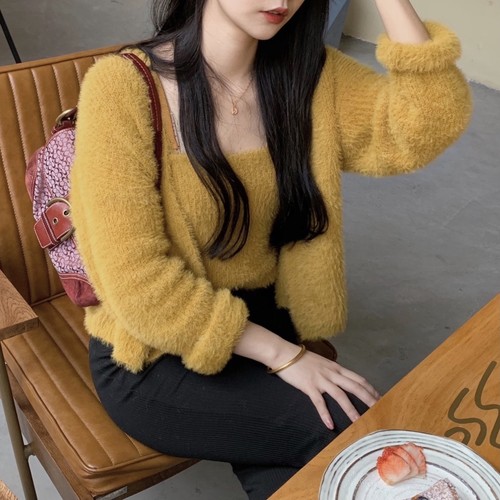 mohair tops + cardigan set 3c's mohair tops + cardigan set 3c's