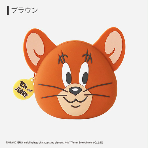 Tom And Jerry フェイス ダイカット シリコンポーチ トム ジェリー 小物入れ シリコン ポーチ ミニポーチ レディース かわいい キャラクター グッズ トムとジェリー トムアンドジェリー トム ジェリー コイン 雑貨 小物 小銭 香水 イヤホン リップ コインケース S Su