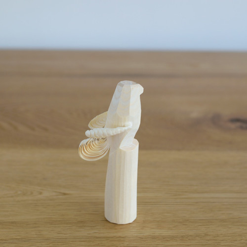 笹野一刀彫　「お鷹ぽっぽ」 （素地）