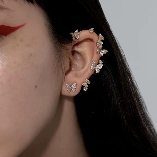 butterfly ear cuff piece left/right butterfly ear cuff piece left/right