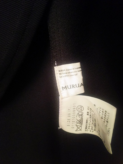 Murua ムルーア フラワー柄ノースリーブシフォンミックスドッキングワンピース Size F Luxurystyle ﾗｸﾞｼﾞｭｱﾘｰｽﾀｲﾙ 109 ルミネエストブランド格安販売