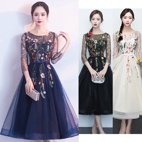 結婚式 ワンピース 袖ありワンピース結婚式 パーティードレス 結婚式 二次会 ドレス お呼ばれ ワンピース フォーマル ワンピース 代 大きいサイズ Xl 2xl 3xl T002 Haln1068 胡蝶の夢 大きいサイズ専門店