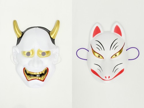 撮影用アイテム 般若 Or 狐 和もの お面 仮面 マスク コスプレ等 撮影用 ディスプレイ コレクションに 即納品 文化雑貨スタジオ凛 コスプレ 撮影用衣装 ウィッグ 小道具 武器 雑貨 の通販サイト