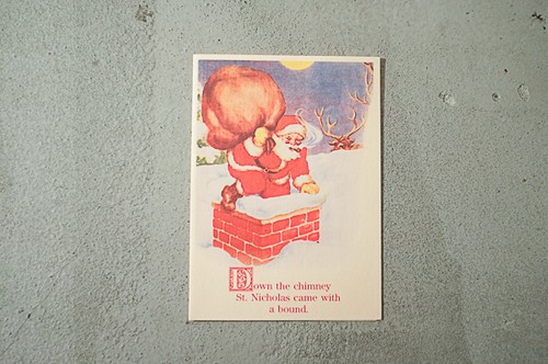 アメリカビンテージのクリスマスメッセージカード