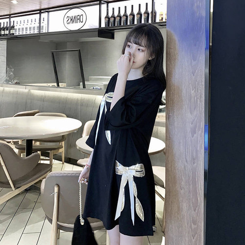 ガーリーリボンビッグTシャツ A158 ガーリーリボンビッグTシャツ A158