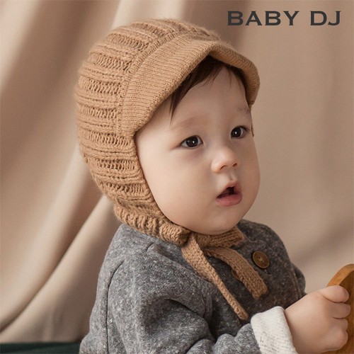 つば付きニット帽 Baby Dj 子供服 出産祝い プレゼント キッズファッション ベビー服