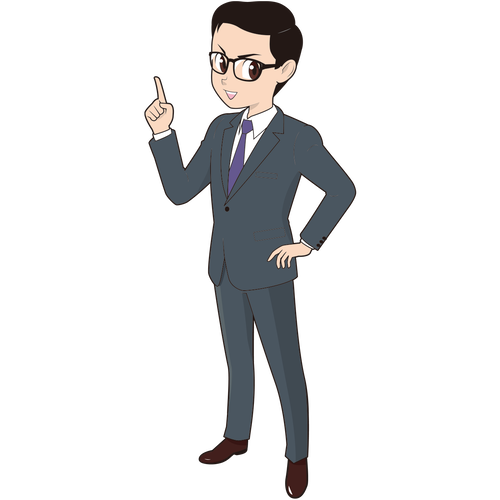 ポイント解説する男性ビジネスマン Sozaido