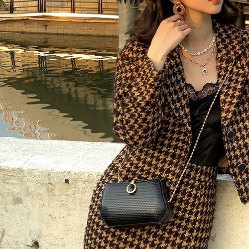 houndstooth midi skirt set up houndstooth midi skirt set up
