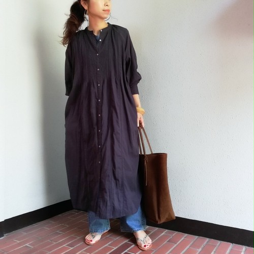 THIS IS MY HAPPY THINGS (Cotton Voile×Leverse Laceシャツワンピース) THIS IS MY HAPPY THINGS (Cotton Voile×Leverse Laceシャツワンピース)