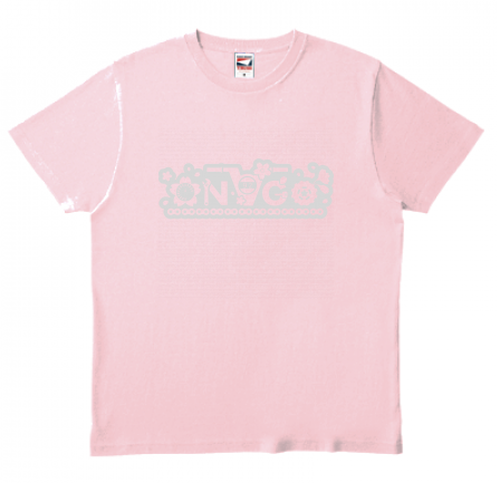 Onago Tシャツ 桜ver 薄ピンク シルバー Am Design アム デザイン