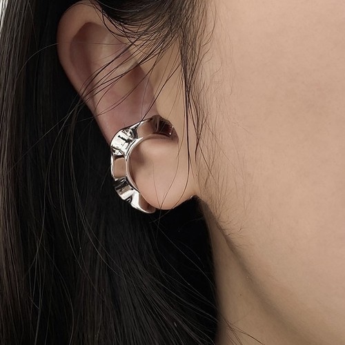 silver frill ear cuff silver frill ear cuff