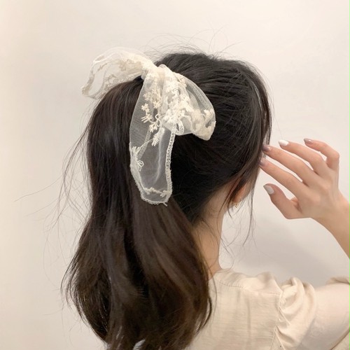 vintage ribbon barrette/rubber vintage ribbon barrette/rubber