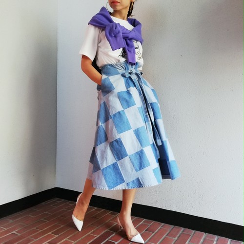 WESTOVERALLS (PATCHWORK LOOP BELT SKIRT) WESTOVERALLS (PATCHWORK LOOP BELT SKIRT)