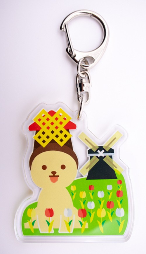 長崎ハウステンボスまんぺい キーホルダー かぶりもの犬まんぺい Official Online Shop