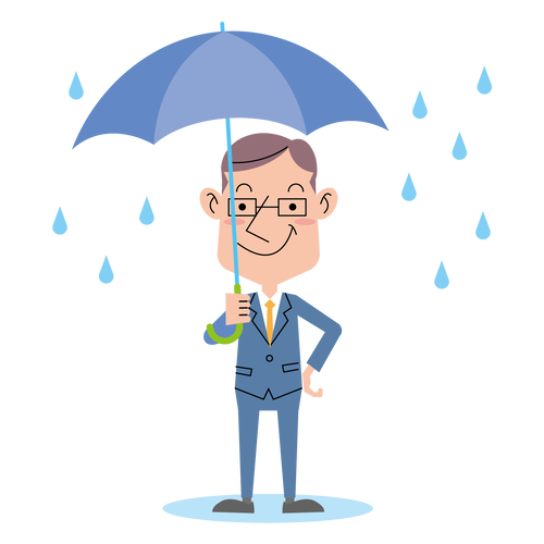 無料イラスト素材 雨の日イメージの表情 ポーズいろいろ 8sukeの人物イラスト屋 かわいいベクター素材のダウンロード販売