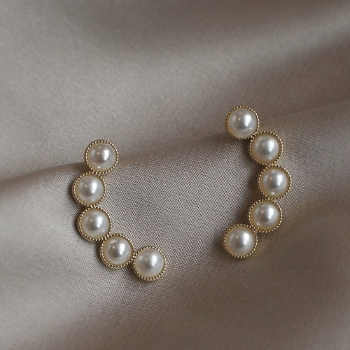 half moon pearl pierce half moon pearl pierce