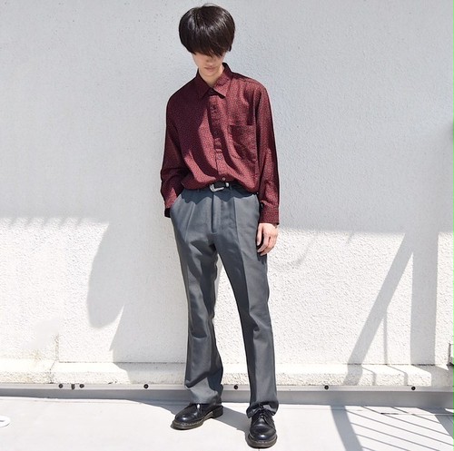 ファッションインフルエンサー しゅーとく様コラボアイテム Design Geometric Shirt Flancesca