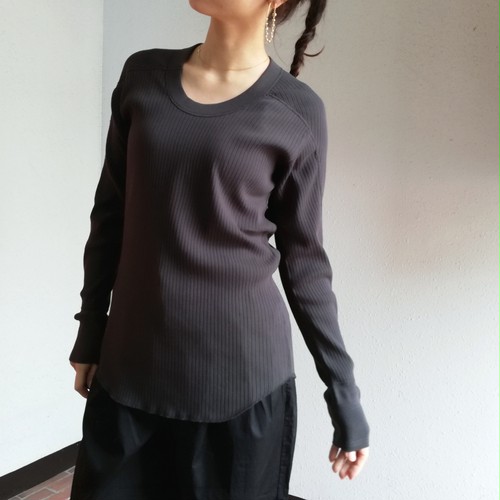 MEYAME (OBLONG NECK RIB PULLOVER) MEYAME (OBLONG NECK RIB PULLOVER)