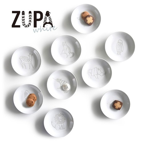 【波佐見焼】【natural69】【ZUPA white】【豆皿】 食器 北欧風 小皿 おしょうゆ皿 お手塩皿 動物柄 【波佐見焼】【natural69】【ZUPA white】【豆皿】 食器 北欧風 小皿 おしょうゆ皿 お手塩皿 動物柄