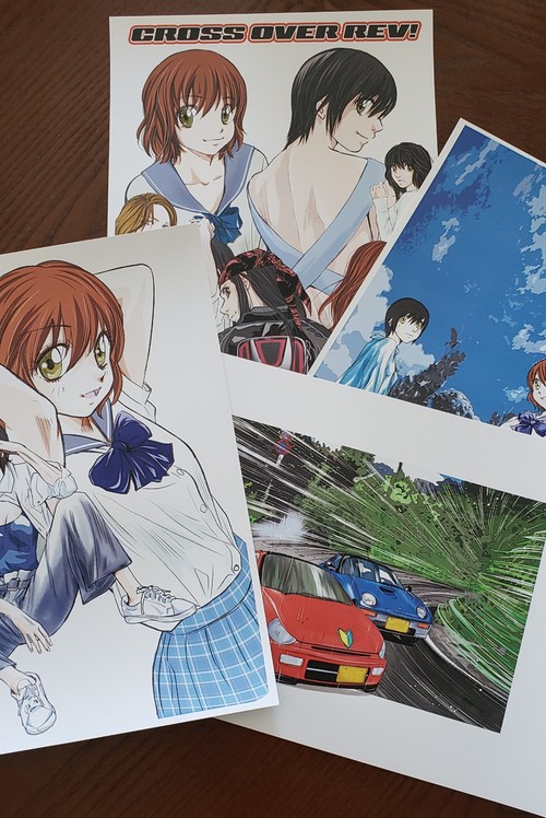 クロスオーバーレブ！1巻発売記念A4サイズポートレート5点セット CROSS OVER REV!