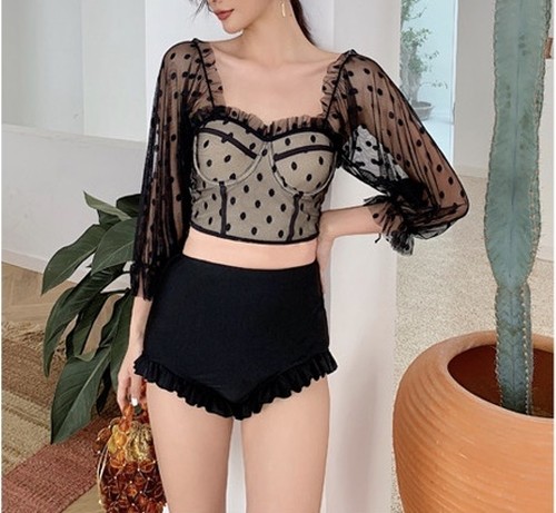 dot bustier swim wear dot bustier swim wear