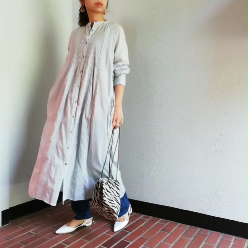 THIS IS MY HAPPY THINGS (Cotton Voile×Leverse Laceシャツワンピース) THIS IS MY HAPPY THINGS (Cotton Voile×Leverse Laceシャツワンピース)