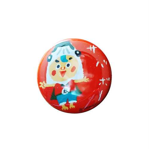 【 ヤマサキ堂 】 台湾モチーフ 缶バッチ(大)サバボー 【 ヤマサキ堂 】 台湾モチーフ 缶バッチ(大)サバボー