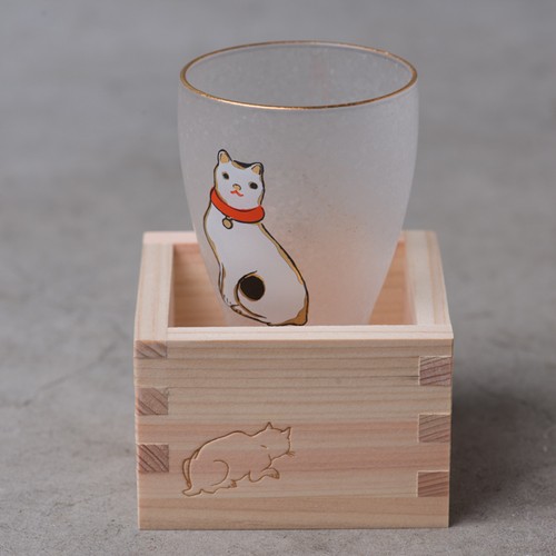 ねこ 枡酒グラス Table Studio Online テーブルスタジオオンライン