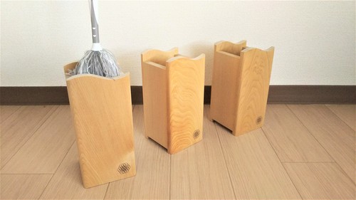 青森ひばの ハンディワイパー 収納スタンド 青森ヒバ木工 Arajin アラジン