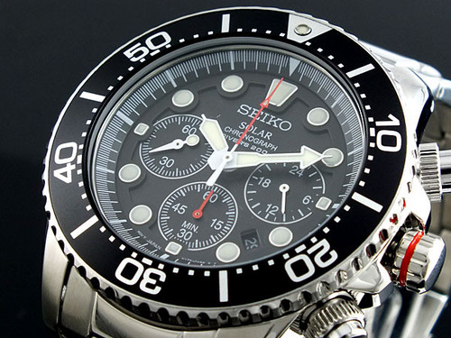 セイコー SEIKO ソーラー クロノグラフ ダイバーズ 腕時計 SSC015P1 メンズ | horloge