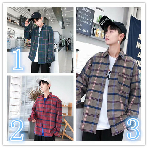 大流行メンズロングシャツ アウター 上着 チェック柄 カジュアル メンズ Overwhelm